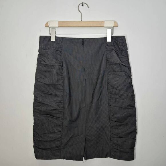 Cartonnier Ruched Pencil Skirt Womens Size 12 Sides Anthropologie - Picture 3 of 5